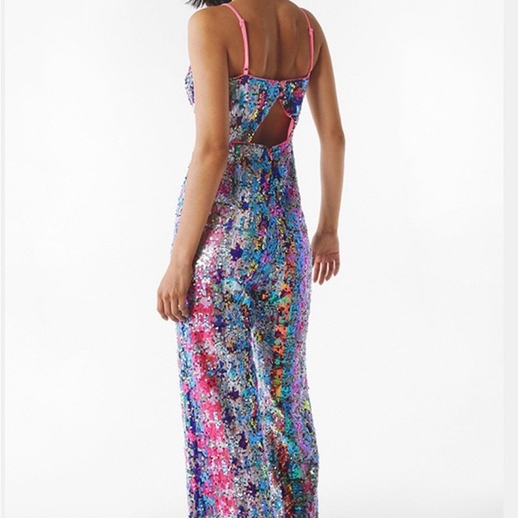 Nasty Gal Sequin Multicolor Jumpsuit - Picture 2 of 5